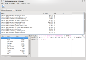 First screenshot of Binspekt, version 0.1.0 pre-alpha